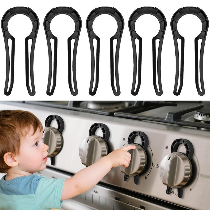 Kitchen Baking Kit - Kindersicheres Küchen-Sicherheitsset Gasherd-Knopfsperren Ofenknopf-Abdeckungen Türgriff-Schutz für