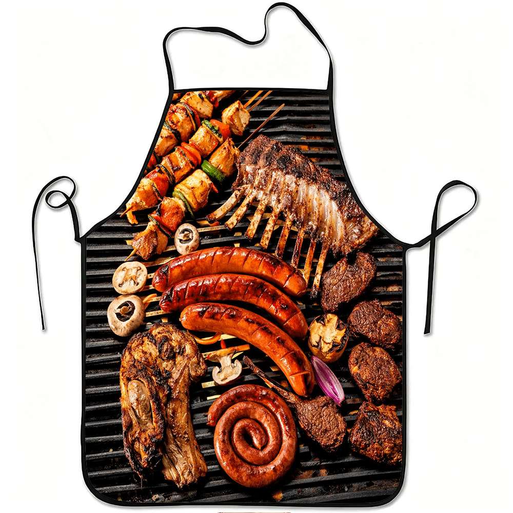 Baking Kitchen Design Ideas - 1 Stück lustige Schürze im Barbecue-Stil,