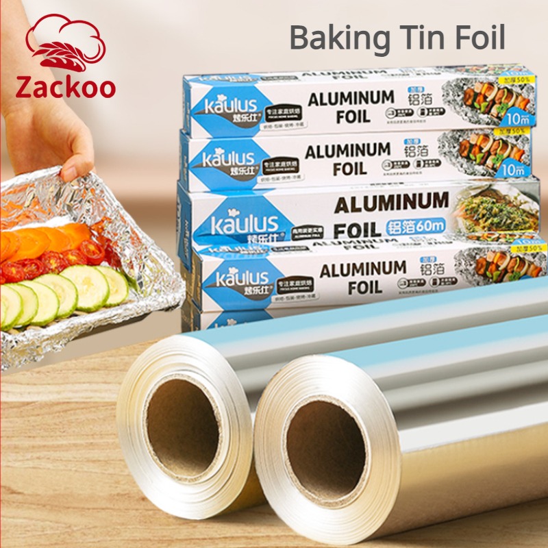 Kitchen Baking Sheets - Zackoo 10/20/40 m Aluminiumfolie zum Backen,