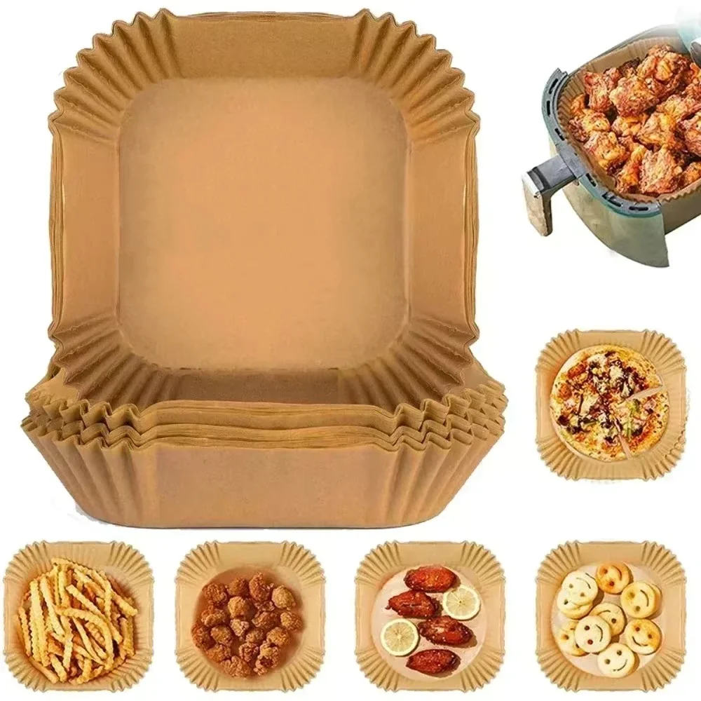 Kitchen Baking Sheets - 50/100PCS Luft Friteuse Spezielle Papier Tablett