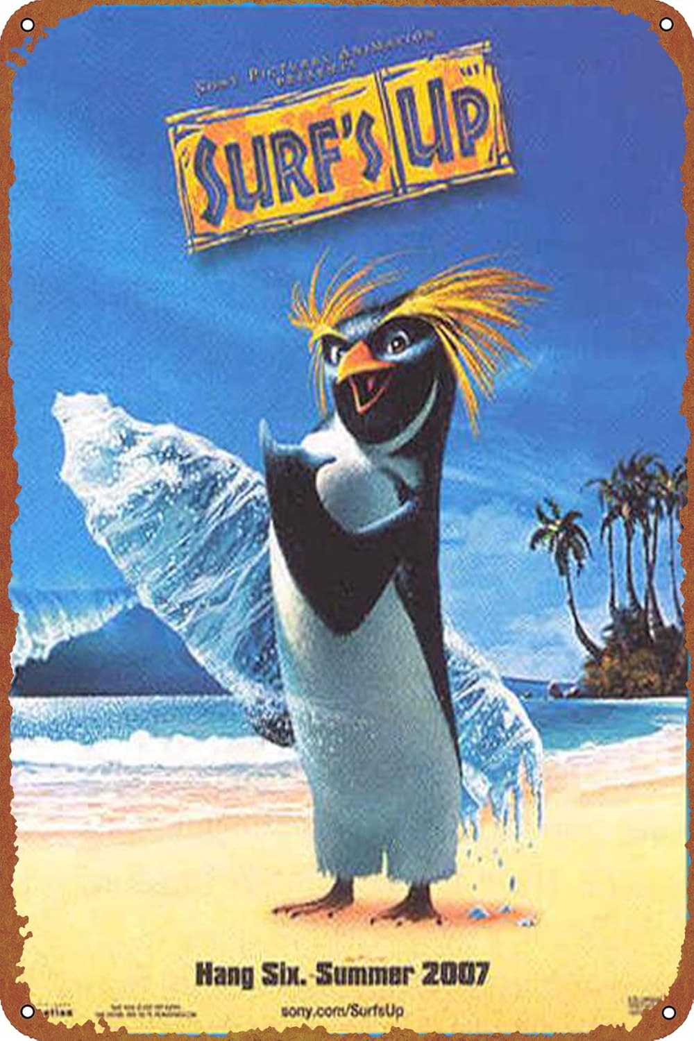 Kitchen Up - 1 Stück, Surfs Up Filmplakat Metallschilder