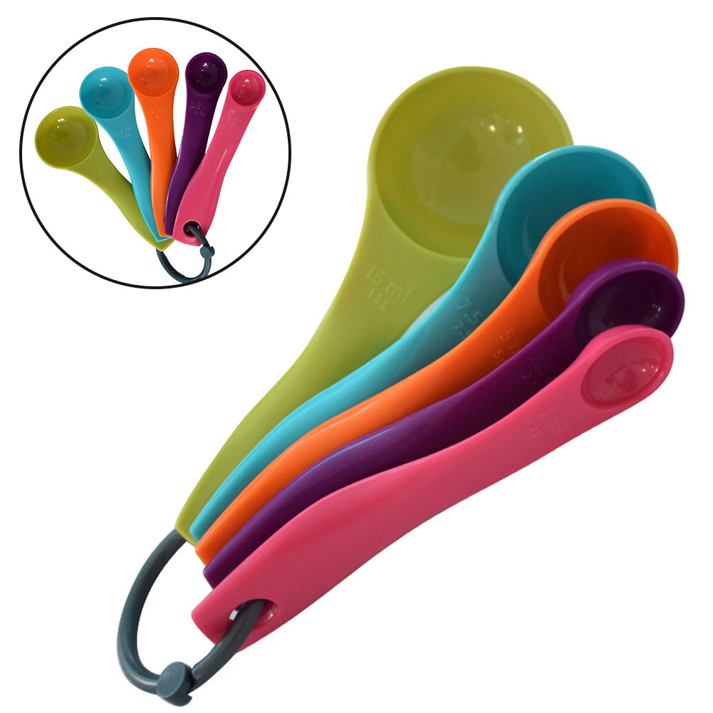 Kitchen Baking Kit - 5-stück Bunte Salz Öl Löffel Schöne