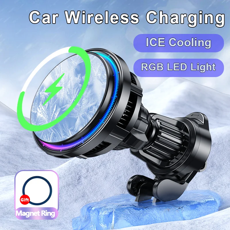 Cooling Rack Wire - Eiskühlender magnetischer kabelloser Autoladeständer für iPhone