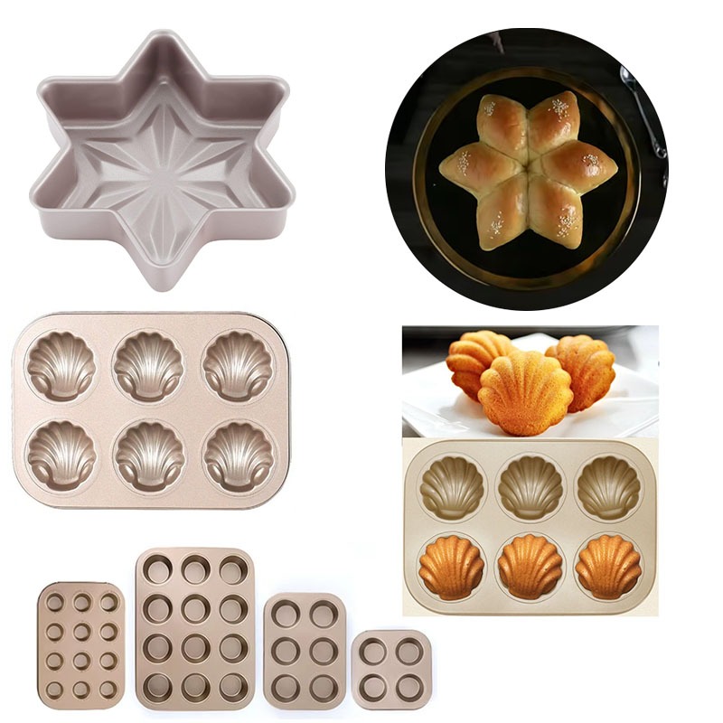 Kitchen Essentials Baking Tray - Antihaftbeschichtete Cupcake-Pfanne, Muffin-Tablett, Backform aus Kohlenstoffstahl