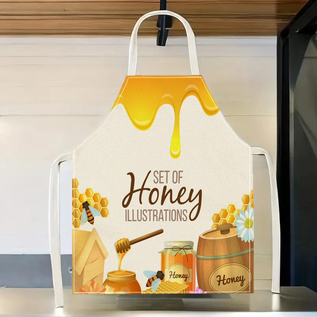 Baking Kitchen Design Ideas - 1 Stück Honigbienen-Schürze, süßes Küchengeschenk, zum