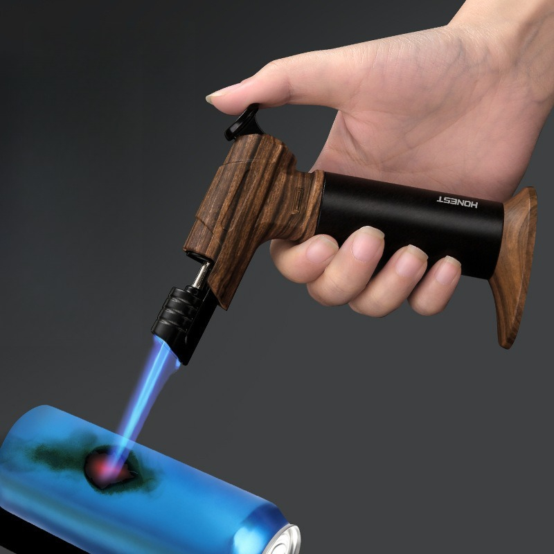 Kitchen Baking Torch - Winddichtes Jet-Flammen-Butangasfeuerzeug, Nachfüllbarer Küchenbrenner für BBQ,