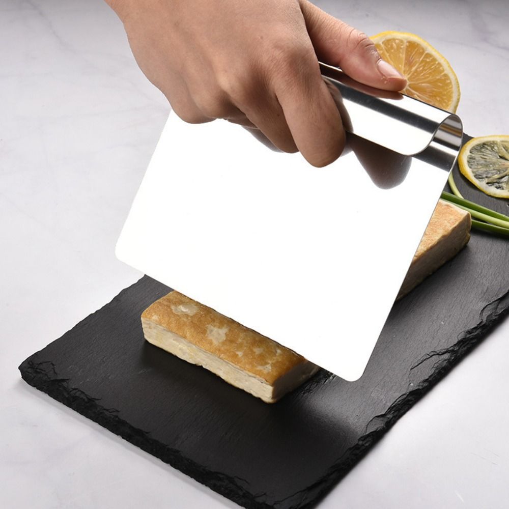 Bench Scraper Dough - 304 Edelstahl Teigschaber Flachspatel Lebensmittelqualität Kuchenteiler
