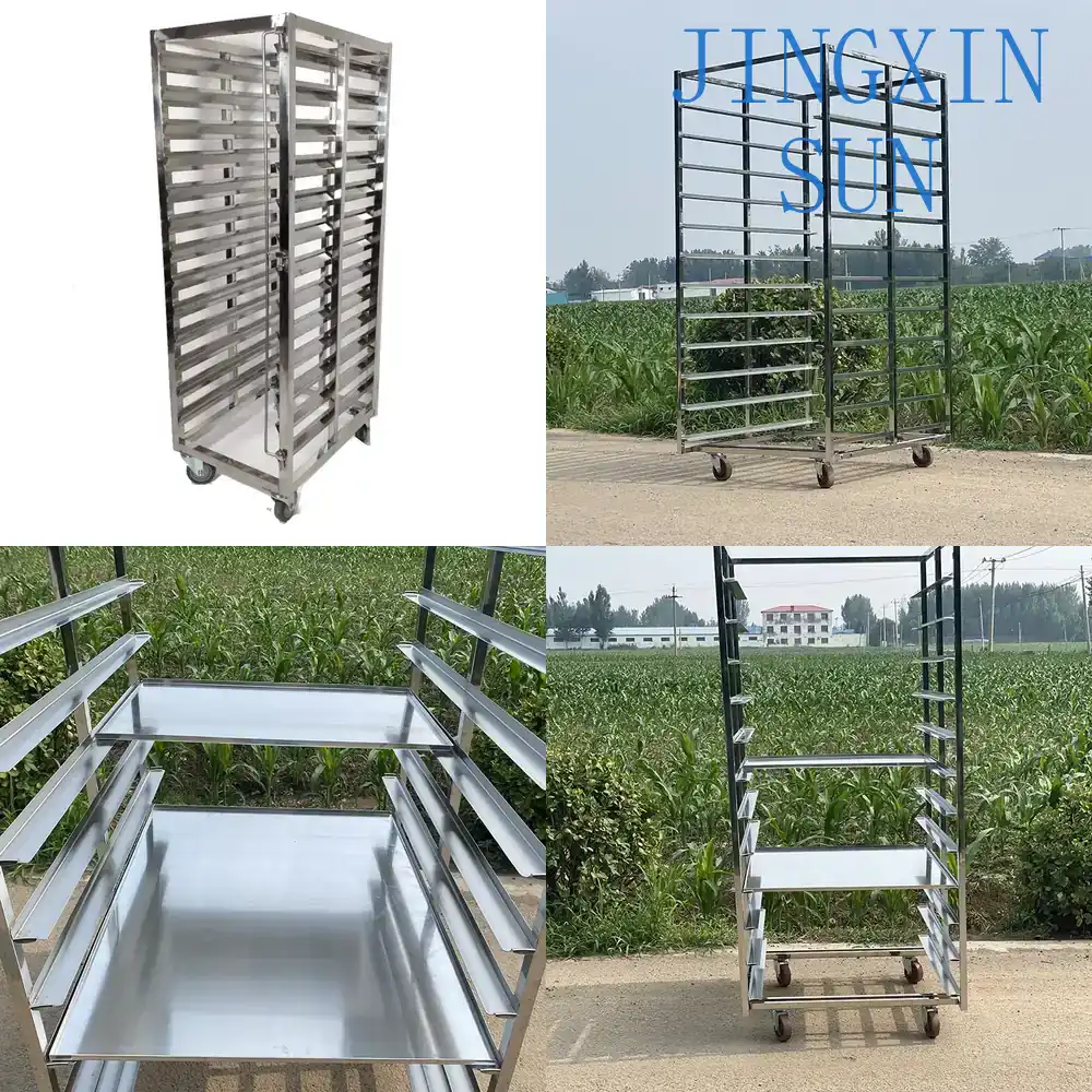 Kitchen Baking Cart - 304 Edelstahl Küchen-Backofen-Kühlwagen für gewerbliche Bäckereiausrüstung,