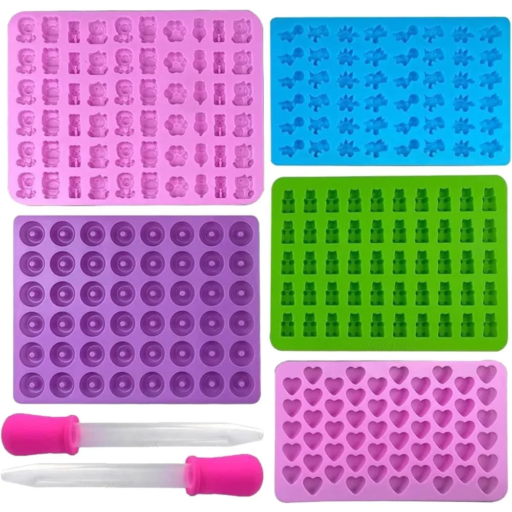 Kitchen Baking Kit - 5 Stücke Süßigkeiten Silikonformen mit 2