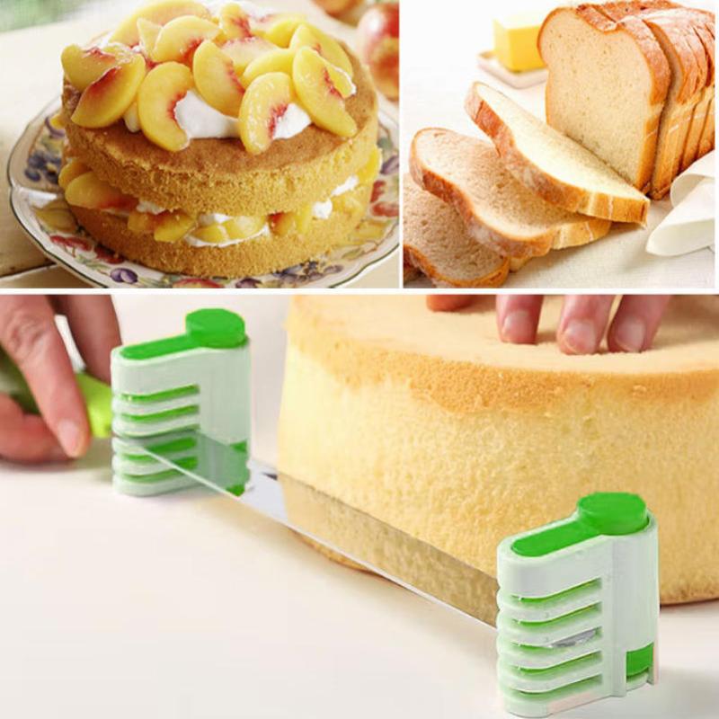 Kitchen Baking Torch - 【S】2-teiliges Set, verstellbarer 5-lagiger Kuchenschneider, Brotmesser,