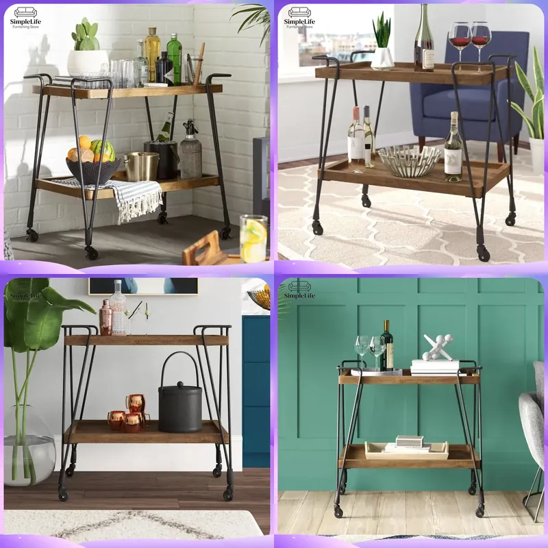 Kitchen Baking Cart - Küchenwagen mit Rollen, Rollwagen zum Kochen,