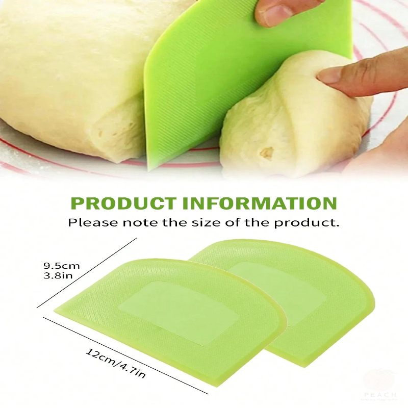 2 Stück Teigschaber, lebensmit – Bench Scraper Dough Bewertung und Preis