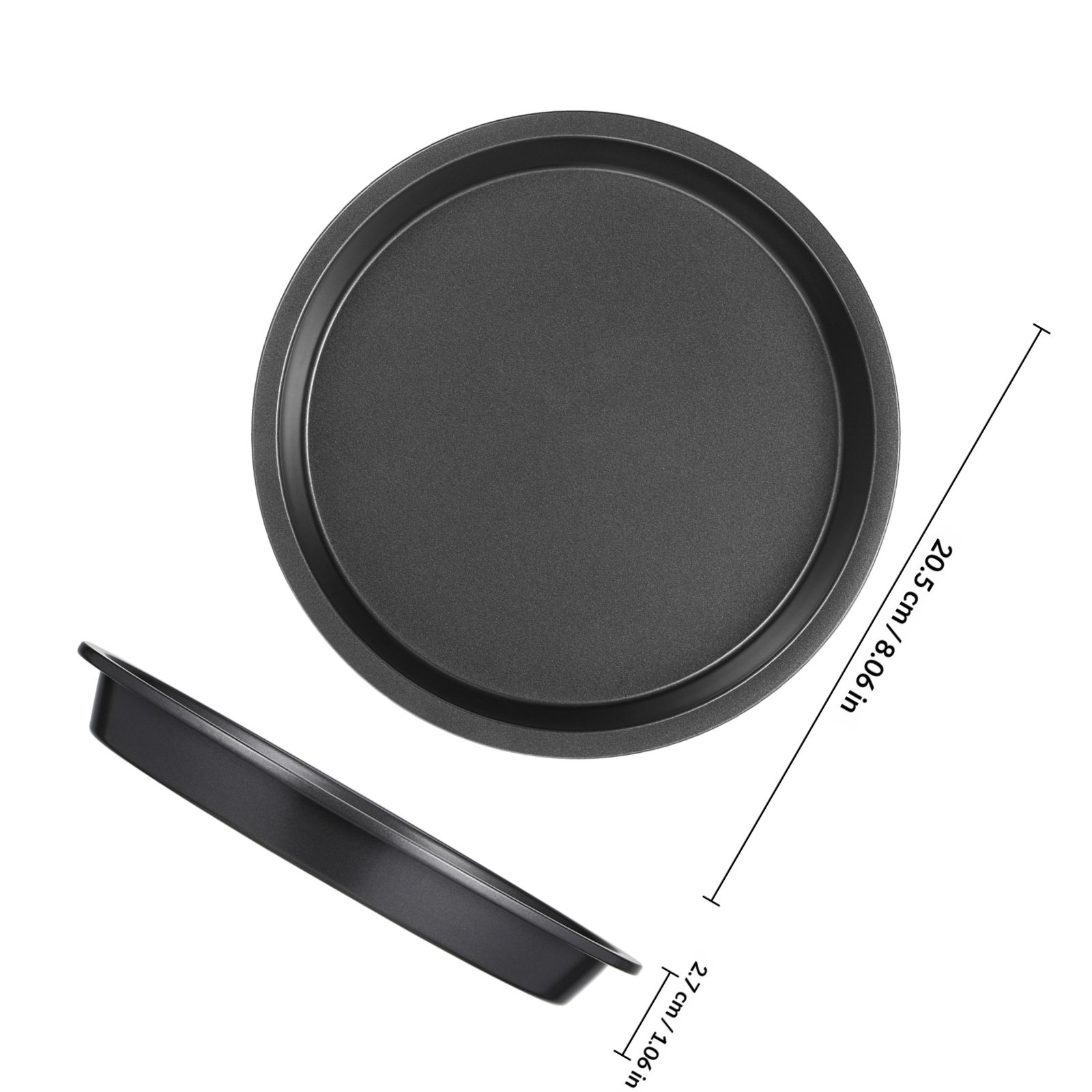 Runde Pizzapfanne aus Kohlenst – Kitchen Oven Baking Pans Bewertung und Preis