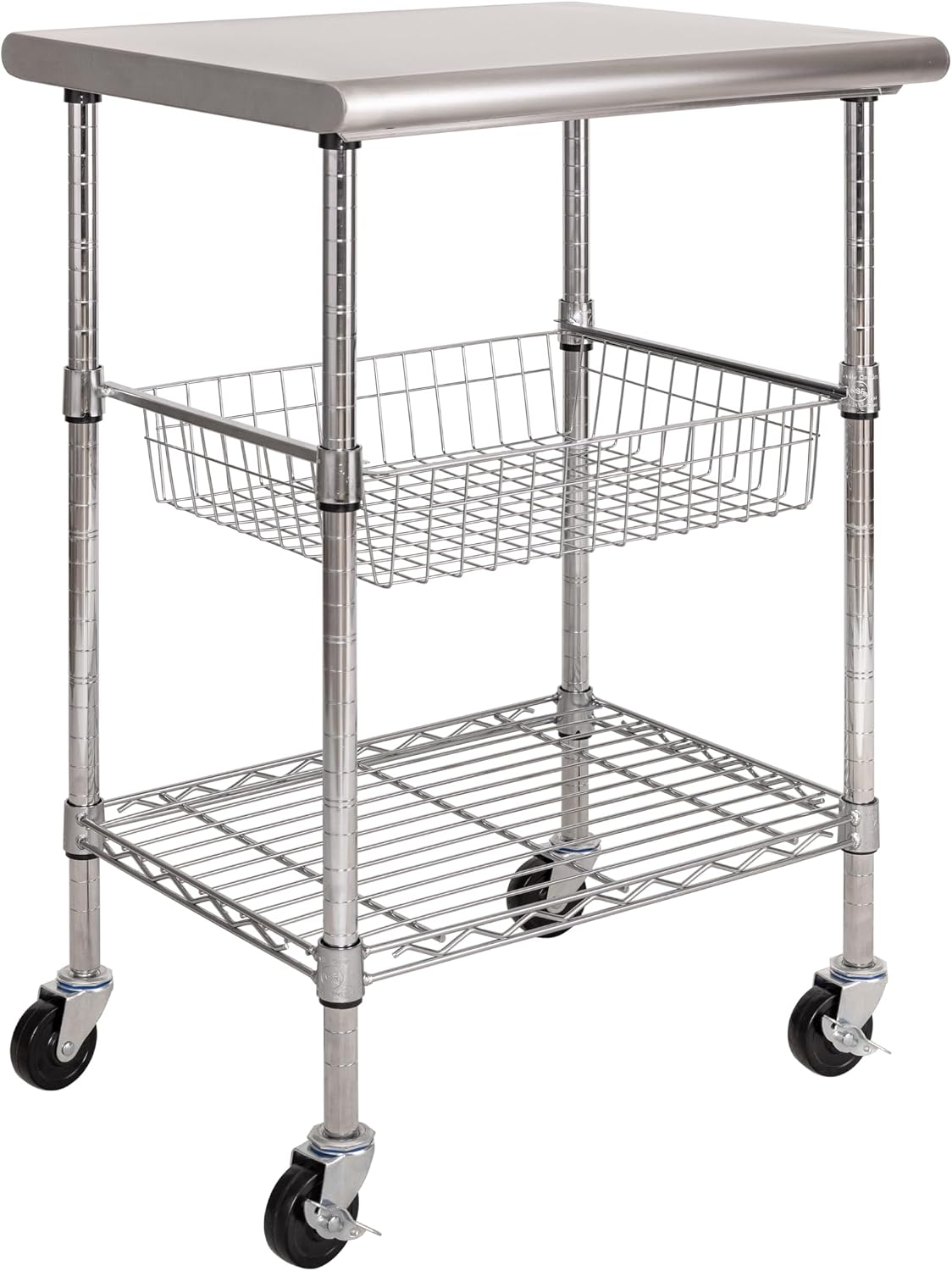 Edelstahl-Arbeitstischwagen fü – Kitchen Baking Cart Bewertung und Preis