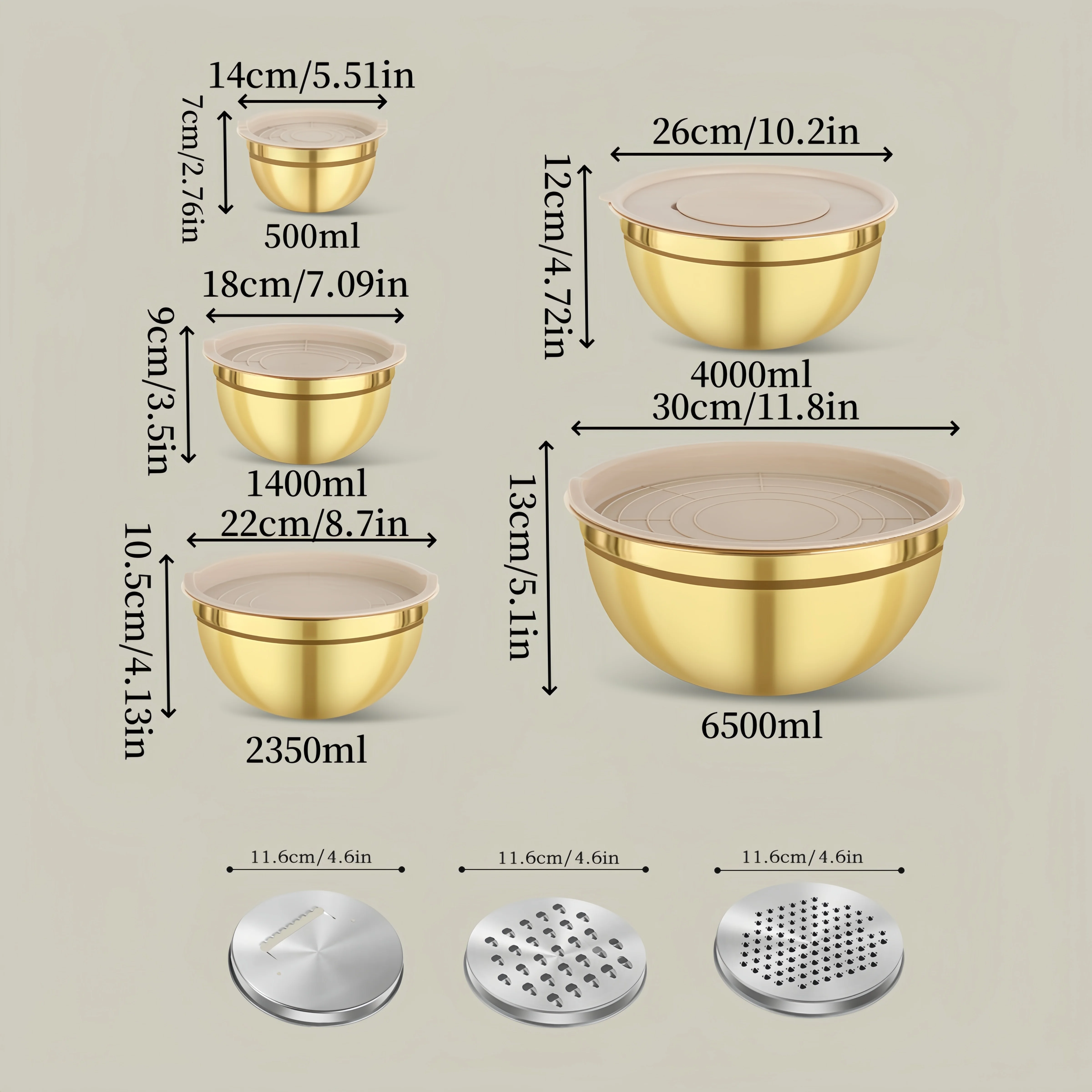 10-teiliges Rührschüssel-Set a – Kitchen Baking Bowls Bewertung und Preis