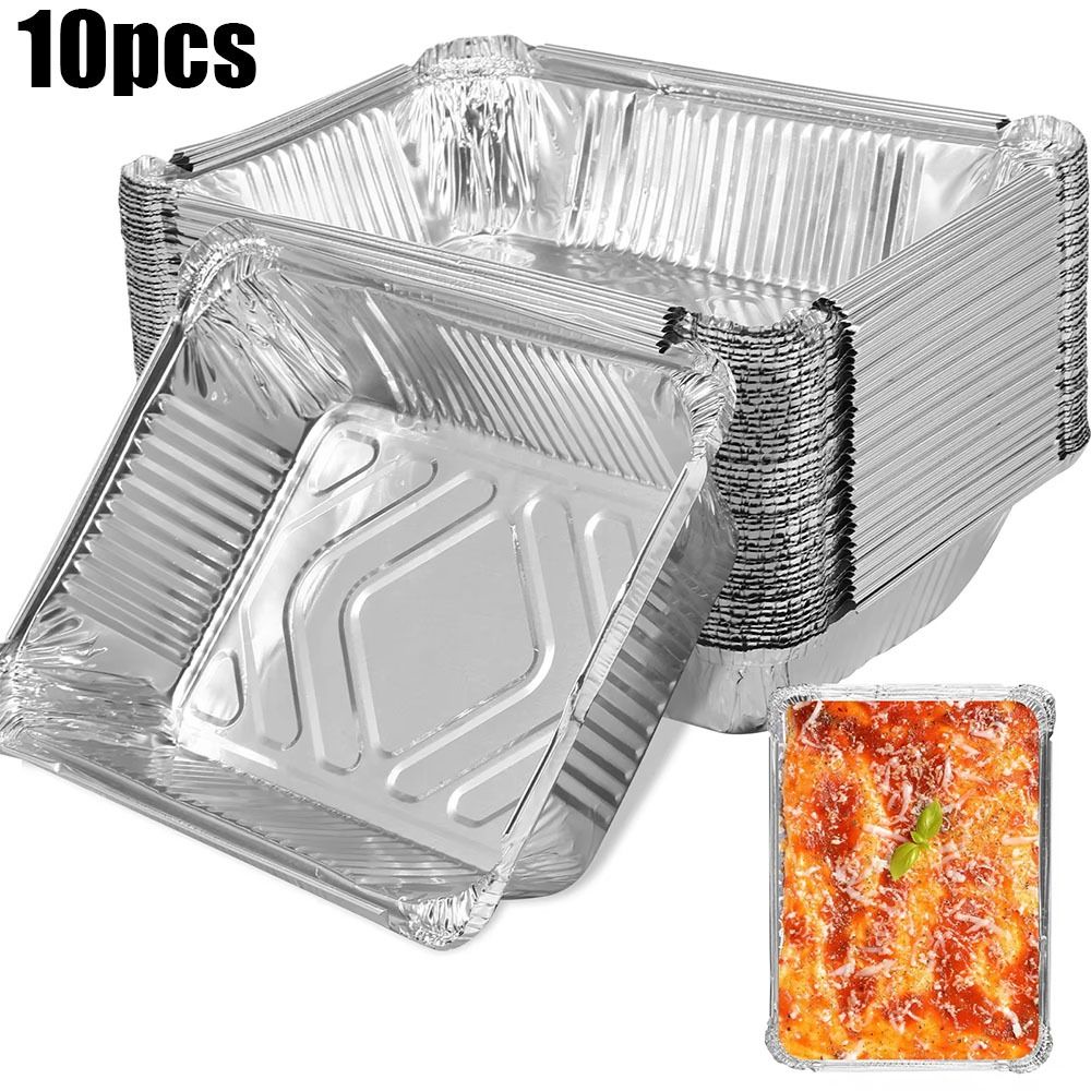 10PCS Einweg Aluminium Folie L – Kitchen Oven Baking Pans Bewertung und Preis