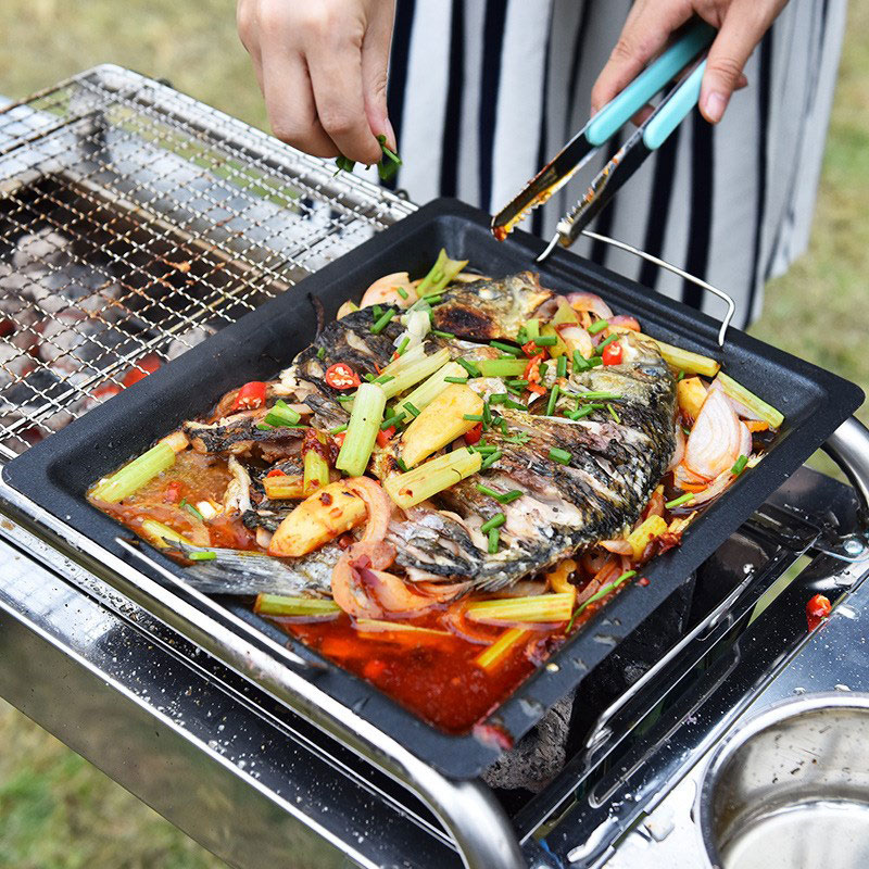 Dicke quadratische Grillpfanne – Kitchen Oven Baking Pans Bewertung und Preis