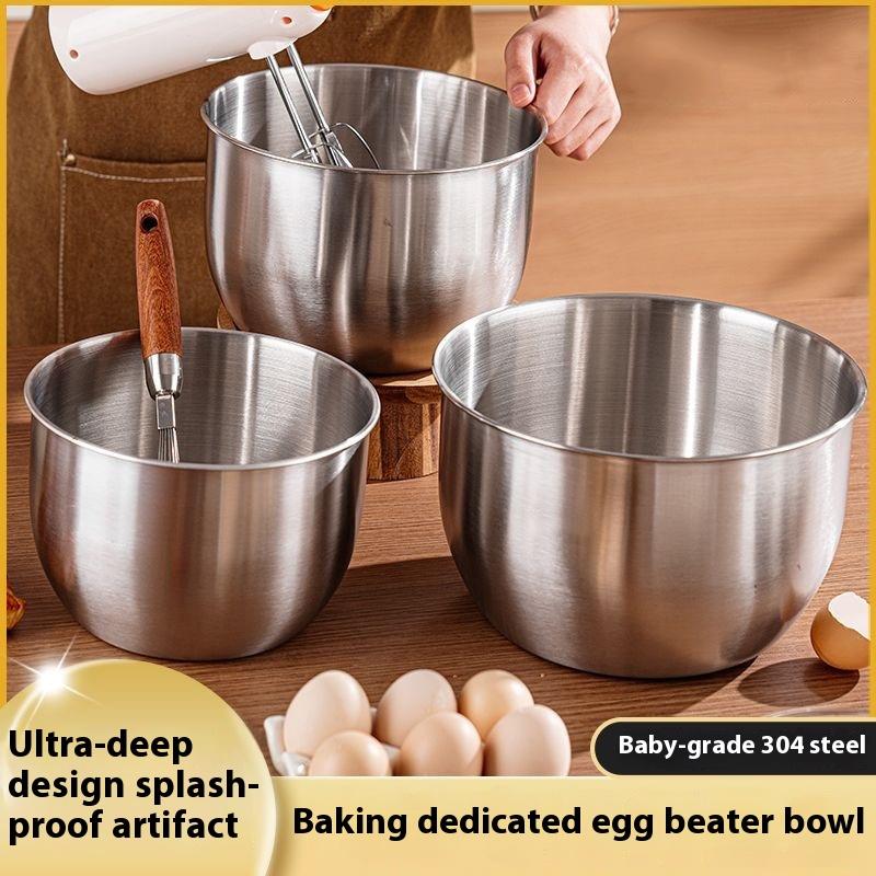 1 Stück Edelstahl-Rührschüssel – Kitchen Baking Bowls Bewertung und Preis