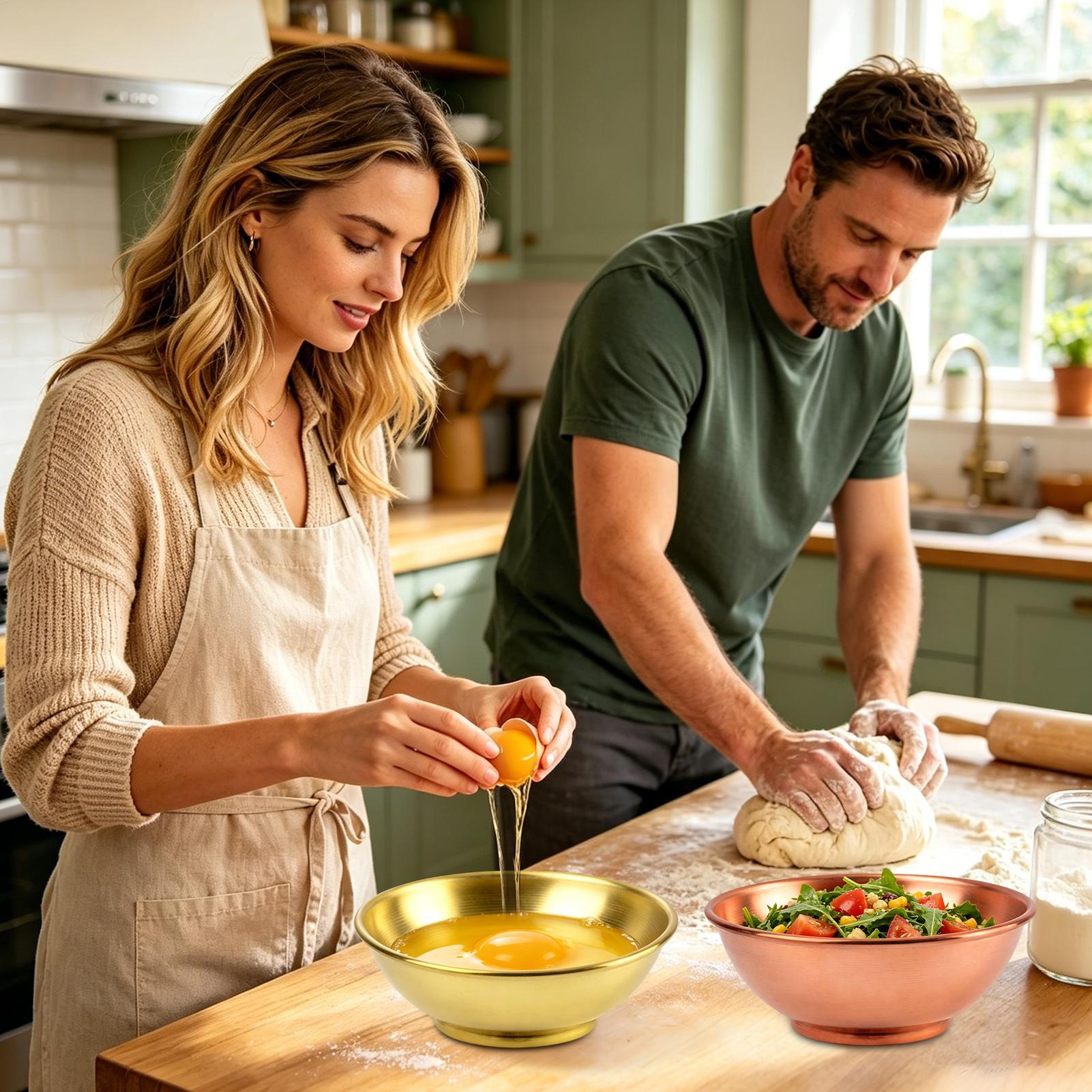 Kupferschüssel, große Aufbewah – Kitchen Baking Bowls Bewertung und Preis