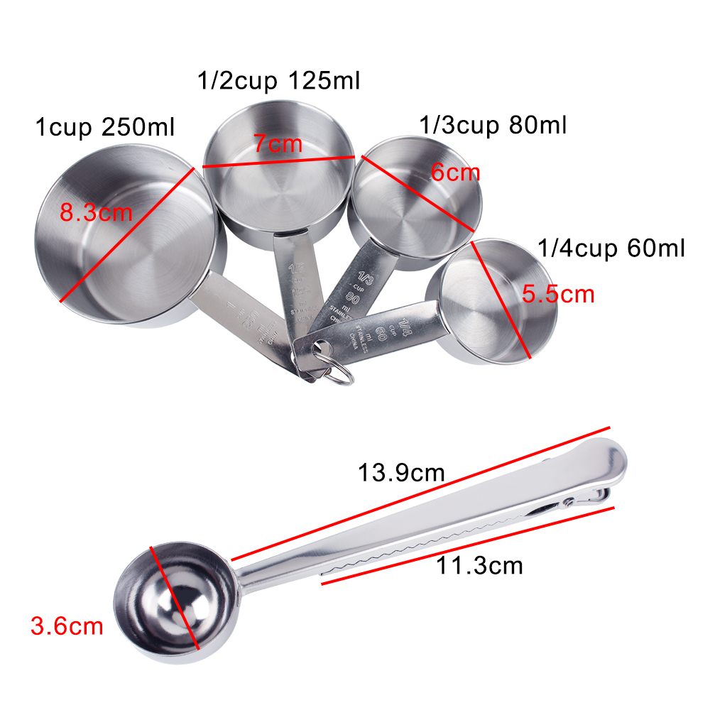 Stapelbare Messbecher und Löff – Kitchen Baking Kit Bewertung und Preis