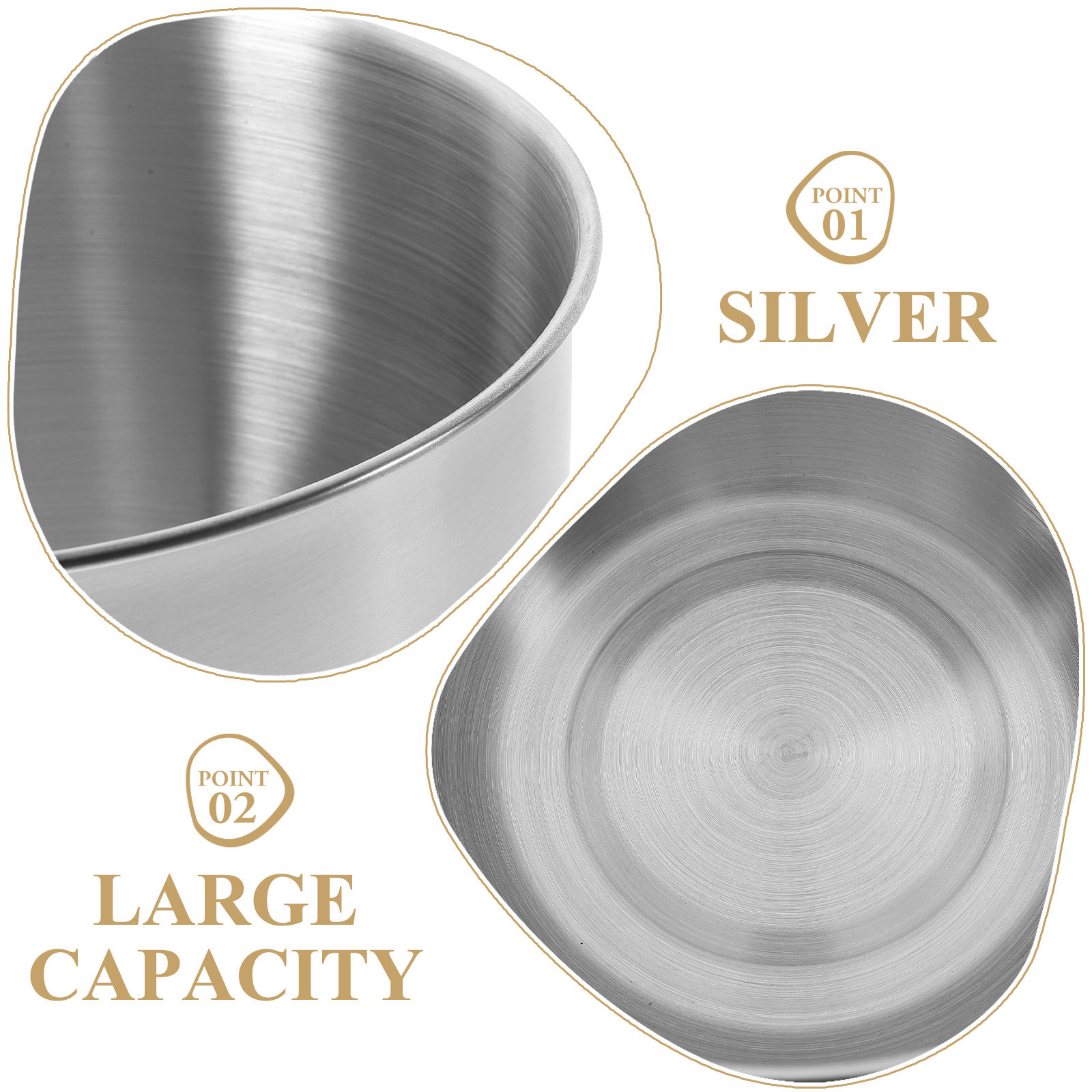 Tiefe Edelstahl-Rührschüssel,  – Kitchen Baking Bowls Bewertung und Preis